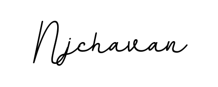 A dynamic signature style for Njchavan using BallpointsItalic-DORy9 script. Designed to look authentic, handwritten, and professional. Njchavan signature style 11 images and pictures png
