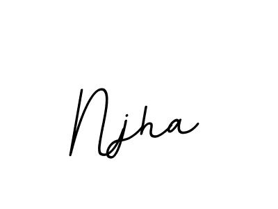 You should practise on your own different ways (BallpointsItalic-DORy9) to write your name (Njha) in signature. don't let someone else do it for you. Njha signature style 11 images and pictures png