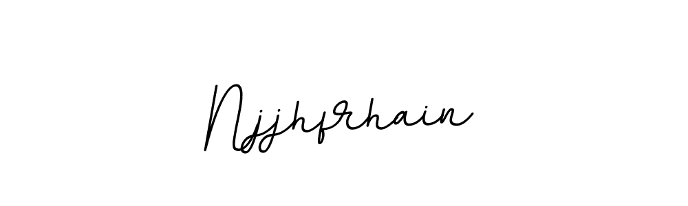 The best way (BallpointsItalic-DORy9) to make a short signature is to pick only two or three words in your name. The name Njjhfrhain include a total of six letters. For converting this name. Njjhfrhain signature style 11 images and pictures png