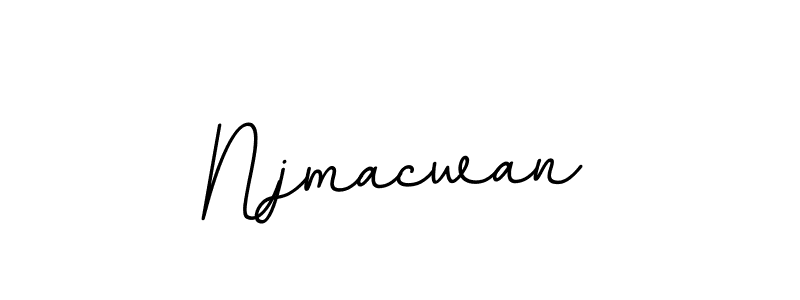 How to make Njmacwan name signature. Use BallpointsItalic-DORy9 style for creating short signs online. This is the latest handwritten sign. Njmacwan signature style 11 images and pictures png