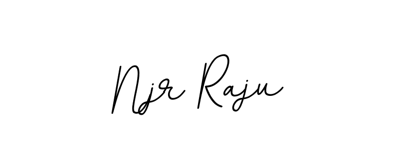 Use a signature maker to create a handwritten signature online. With this signature software, you can design (BallpointsItalic-DORy9) your own signature for name Njr Raju. Njr Raju signature style 11 images and pictures png