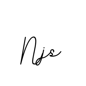 Use a signature maker to create a handwritten signature online. With this signature software, you can design (BallpointsItalic-DORy9) your own signature for name Njs. Njs signature style 11 images and pictures png