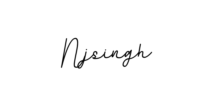 Make a beautiful signature design for name Njsingh. With this signature (BallpointsItalic-DORy9) style, you can create a handwritten signature for free. Njsingh signature style 11 images and pictures png