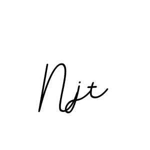 Create a beautiful signature design for name Njt. With this signature (BallpointsItalic-DORy9) fonts, you can make a handwritten signature for free. Njt signature style 11 images and pictures png