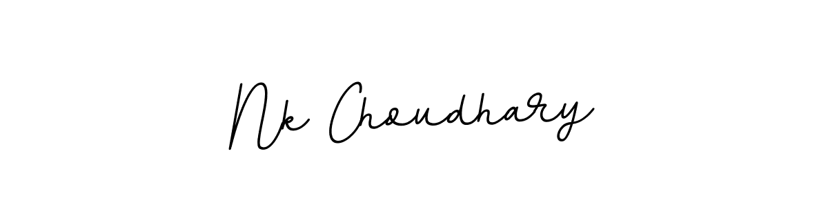 The best way (BallpointsItalic-DORy9) to make a short signature is to pick only two or three words in your name. The name Nk Choudhary include a total of six letters. For converting this name. Nk Choudhary signature style 11 images and pictures png
