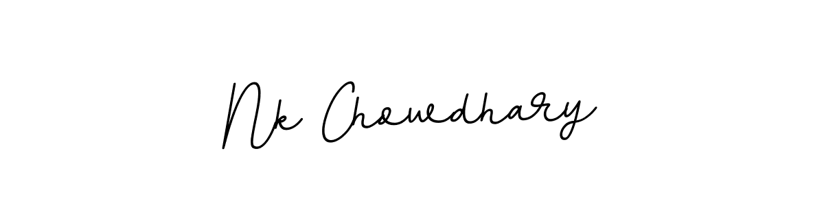 Create a beautiful signature design for name Nk Chowdhary. With this signature (BallpointsItalic-DORy9) fonts, you can make a handwritten signature for free. Nk Chowdhary signature style 11 images and pictures png