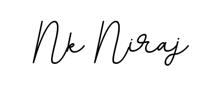 Transform the name Nk Niraj into a signature masterpiece using BallpointsItalic-DORy9 font. Ideal for photographers, artists, and creators looking for watermarks. Nk Niraj signature style 11 images and pictures png