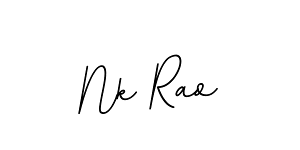 Make a beautiful signature design for name Nk Rao. With this signature (BallpointsItalic-DORy9) style, you can create a handwritten signature for free. Nk Rao signature style 11 images and pictures png