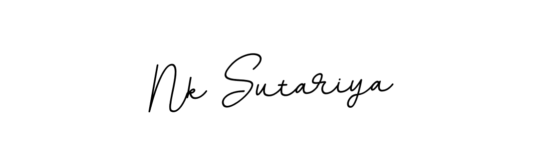 How to make Nk Sutariya signature? BallpointsItalic-DORy9 is a professional autograph style. Create handwritten signature for Nk Sutariya name. Nk Sutariya signature style 11 images and pictures png