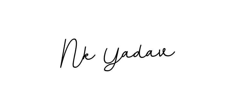 The best way (BallpointsItalic-DORy9) to make a short signature is to pick only two or three words in your name. The name Nk Yadav include a total of six letters. For converting this name. Nk Yadav signature style 11 images and pictures png
