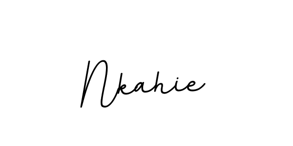 Nkahie stylish signature style. Best Handwritten Sign (BallpointsItalic-DORy9) for my name. Handwritten Signature Collection Ideas for my name Nkahie. Nkahie signature style 11 images and pictures png