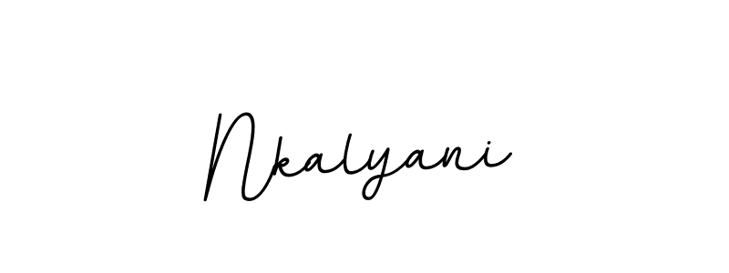 Make a beautiful signature design for name Nkalyani. With this signature (BallpointsItalic-DORy9) style, you can create a handwritten signature for free. Nkalyani signature style 11 images and pictures png
