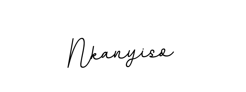 The best way (BallpointsItalic-DORy9) to make a short signature is to pick only two or three words in your name. The name Nkanyiso include a total of six letters. For converting this name. Nkanyiso signature style 11 images and pictures png