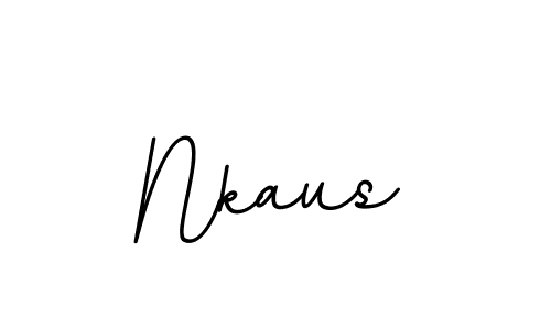 You should practise on your own different ways (BallpointsItalic-DORy9) to write your name (Nkaus) in signature. don't let someone else do it for you. Nkaus signature style 11 images and pictures png