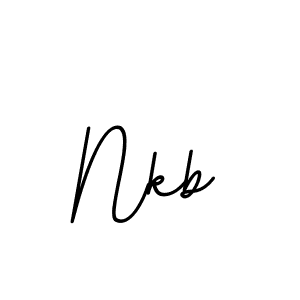 Use a signature maker to create a handwritten signature online. With this signature software, you can design (BallpointsItalic-DORy9) your own signature for name Nkb. Nkb signature style 11 images and pictures png