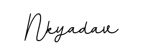 If you are searching for the best signature style for your name Nkyadav, here we have designed multiple signature styles using BallpointsItalic-DORy9. Nkyadav signature style 11 images and pictures png