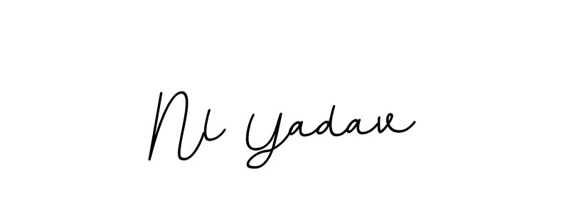 Make a beautiful signature design for name Nl Yadav. With this signature (BallpointsItalic-DORy9) style, you can create a handwritten signature for free. Nl Yadav signature style 11 images and pictures png