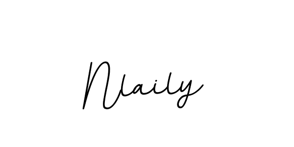 Create a beautiful signature design for name Nlaily. With this signature (BallpointsItalic-DORy9) fonts, you can make a handwritten signature for free. Nlaily signature style 11 images and pictures png