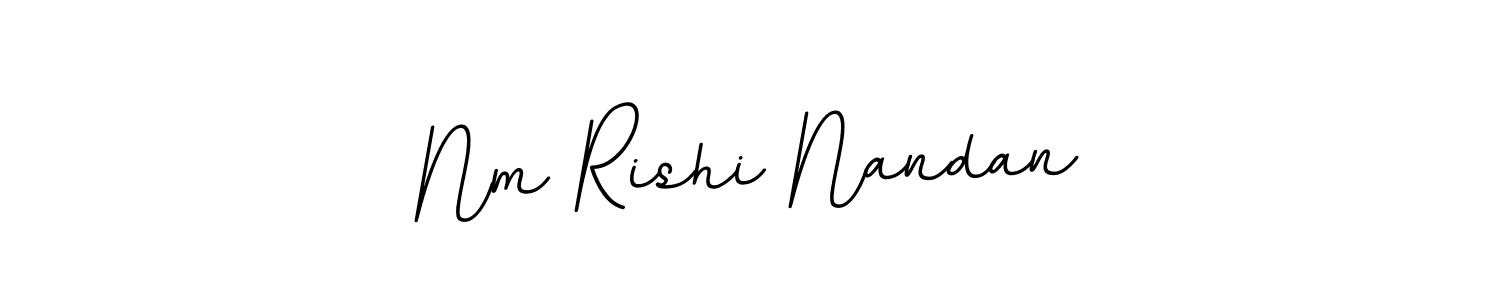 This is the best signature style for the Nm Rishi Nandan name. Also you like these signature font (BallpointsItalic-DORy9). Mix name signature. Nm Rishi Nandan signature style 11 images and pictures png