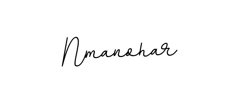 Make a beautiful signature design for name Nmanohar. With this signature (BallpointsItalic-DORy9) style, you can create a handwritten signature for free. Nmanohar signature style 11 images and pictures png