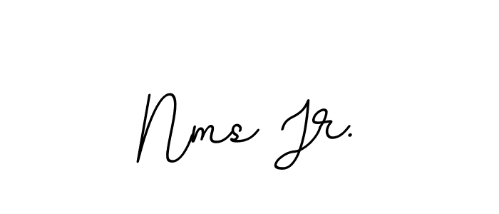 Create a beautiful signature design for name Nms Jr.. With this signature (BallpointsItalic-DORy9) fonts, you can make a handwritten signature for free. Nms Jr. signature style 11 images and pictures png