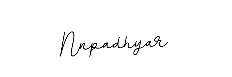 The best way (BallpointsItalic-DORy9) to make a short signature is to pick only two or three words in your name. The name Nnpadhyar include a total of six letters. For converting this name. Nnpadhyar signature style 11 images and pictures png