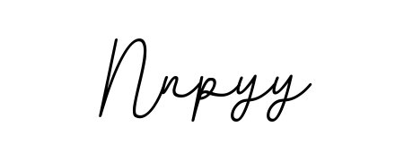 Looking for an artistic signature for Nnpyy? The BallpointsItalic-DORy9 calligraphy style gives a sophisticated flow suitable for business cards and emails. Nnpyy signature style 11 images and pictures png
