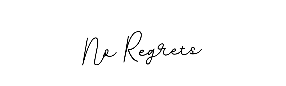 How to make No Regrets signature? BallpointsItalic-DORy9 is a professional autograph style. Create handwritten signature for No Regrets name. No Regrets signature style 11 images and pictures png