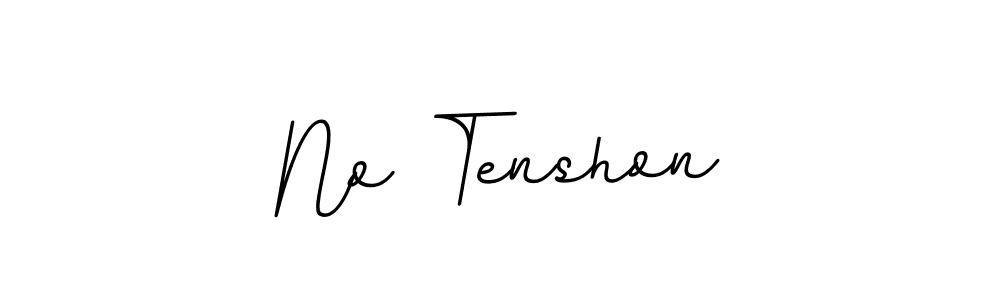 How to make No Tenshon signature? BallpointsItalic-DORy9 is a professional autograph style. Create handwritten signature for No Tenshon name. No Tenshon signature style 11 images and pictures png