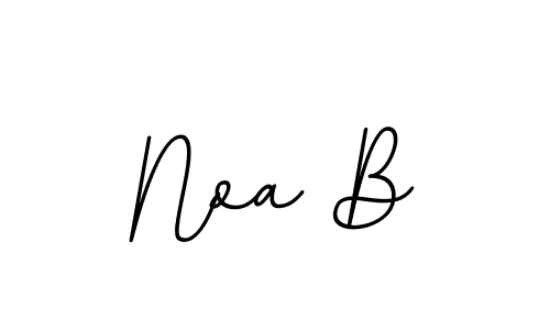 Use a signature maker to create a handwritten signature online. With this signature software, you can design (BallpointsItalic-DORy9) your own signature for name Noa B. Noa B signature style 11 images and pictures png