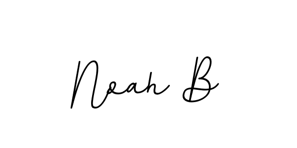 How to make Noah B name signature. Use BallpointsItalic-DORy9 style for creating short signs online. This is the latest handwritten sign. Noah B signature style 11 images and pictures png