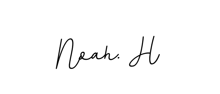 You should practise on your own different ways (BallpointsItalic-DORy9) to write your name (Noah. H) in signature. don't let someone else do it for you. Noah. H signature style 11 images and pictures png