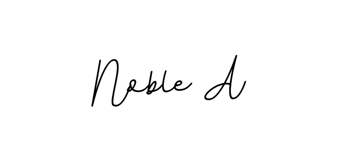 Use a signature maker to create a handwritten signature online. With this signature software, you can design (BallpointsItalic-DORy9) your own signature for name Noble A. Noble A signature style 11 images and pictures png