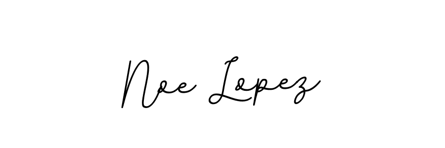 Make a beautiful signature design for name Noe Lopez. With this signature (BallpointsItalic-DORy9) style, you can create a handwritten signature for free. Noe Lopez signature style 11 images and pictures png