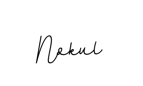 It looks lik you need a new signature style for name Nokul. Design unique handwritten (BallpointsItalic-DORy9) signature with our free signature maker in just a few clicks. Nokul signature style 11 images and pictures png