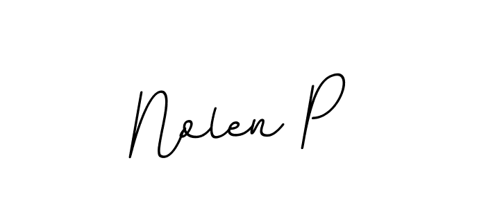 if you are searching for the best signature style for your name Nolen P. so please give up your signature search. here we have designed multiple signature styles  using BallpointsItalic-DORy9. Nolen P signature style 11 images and pictures png