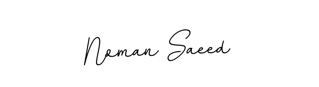 Use a signature maker to create a handwritten signature online. With this signature software, you can design (BallpointsItalic-DORy9) your own signature for name Noman Saeed. Noman Saeed signature style 11 images and pictures png