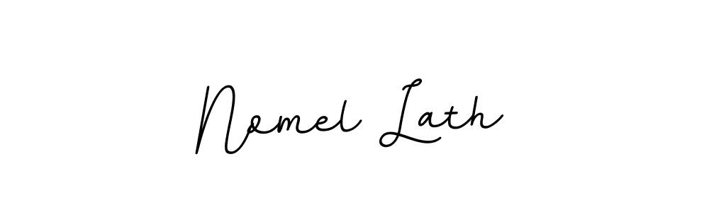 Check out images of Autograph of Nomel Lath name. Actor Nomel Lath Signature Style. BallpointsItalic-DORy9 is a professional sign style online. Nomel Lath signature style 11 images and pictures png