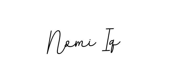 How to make Nomi Iq signature? BallpointsItalic-DORy9 is a professional autograph style. Create handwritten signature for Nomi Iq name. Nomi Iq signature style 11 images and pictures png