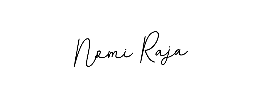 Design your own signature with our free online signature maker. With this signature software, you can create a handwritten (BallpointsItalic-DORy9) signature for name Nomi Raja. Nomi Raja signature style 11 images and pictures png