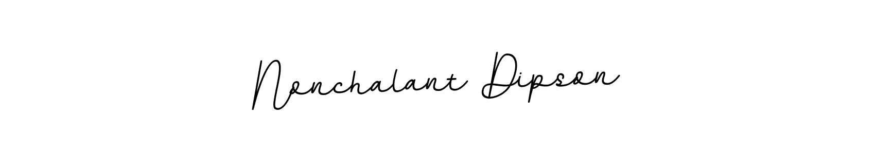 The best way (BallpointsItalic-DORy9) to make a short signature is to pick only two or three words in your name. The name Nonchalant Dipson include a total of six letters. For converting this name. Nonchalant Dipson signature style 11 images and pictures png