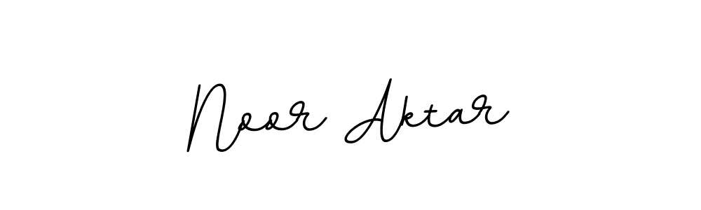How to make Noor Aktar name signature. Use BallpointsItalic-DORy9 style for creating short signs online. This is the latest handwritten sign. Noor Aktar signature style 11 images and pictures png
