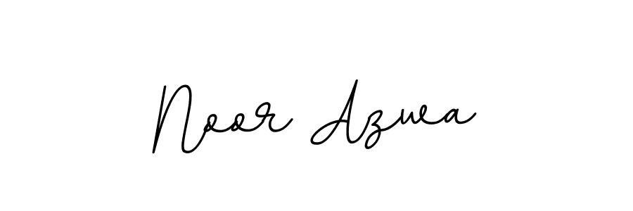 How to make Noor Azwa name signature. Use BallpointsItalic-DORy9 style for creating short signs online. This is the latest handwritten sign. Noor Azwa signature style 11 images and pictures png