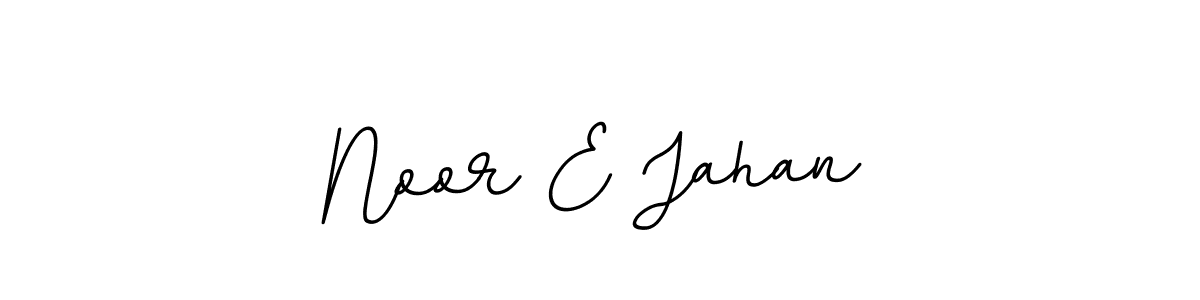 Use a signature maker to create a handwritten signature online. With this signature software, you can design (BallpointsItalic-DORy9) your own signature for name Noor E Jahan. Noor E Jahan signature style 11 images and pictures png