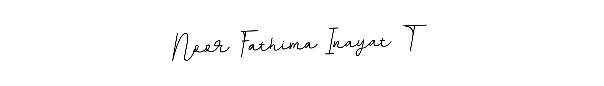 How to make Noor Fathima Inayat T name signature. Use BallpointsItalic-DORy9 style for creating short signs online. This is the latest handwritten sign. Noor Fathima Inayat T signature style 11 images and pictures png