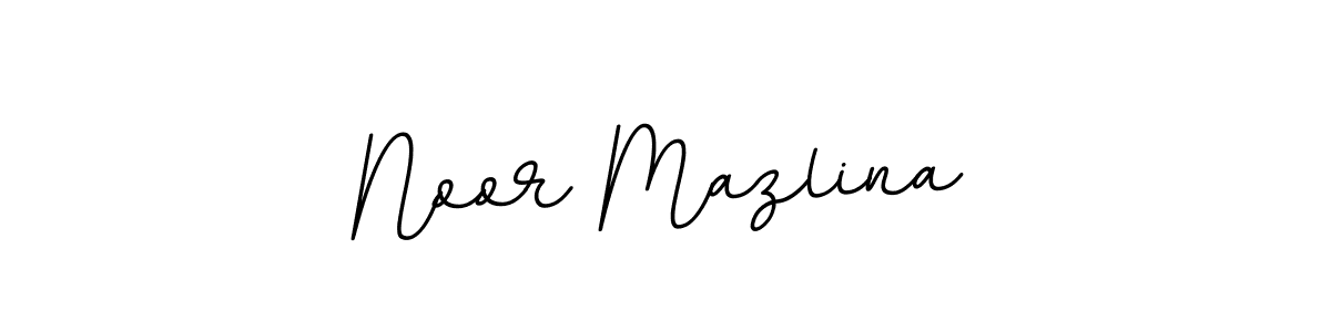 Noor Mazlina stylish signature style. Best Handwritten Sign (BallpointsItalic-DORy9) for my name. Handwritten Signature Collection Ideas for my name Noor Mazlina. Noor Mazlina signature style 11 images and pictures png