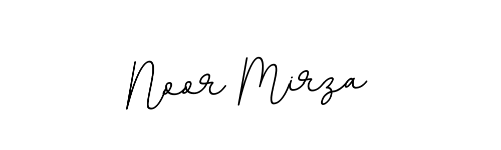 How to make Noor Mirza name signature. Use BallpointsItalic-DORy9 style for creating short signs online. This is the latest handwritten sign. Noor Mirza signature style 11 images and pictures png