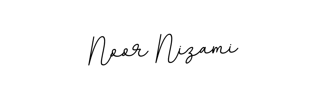 Make a beautiful signature design for name Noor Nizami. With this signature (BallpointsItalic-DORy9) style, you can create a handwritten signature for free. Noor Nizami signature style 11 images and pictures png