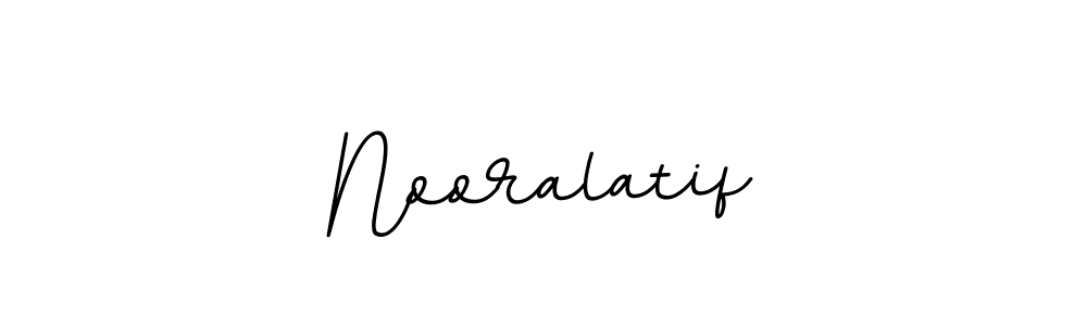 Create a beautiful signature design for name Nooralatif. With this signature (BallpointsItalic-DORy9) fonts, you can make a handwritten signature for free. Nooralatif signature style 11 images and pictures png