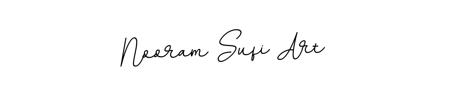 Use a signature maker to create a handwritten signature online. With this signature software, you can design (BallpointsItalic-DORy9) your own signature for name Nooram Sufi Art. Nooram Sufi Art signature style 11 images and pictures png